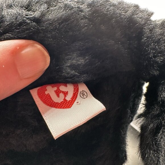 Cinders Ty Classics Black Dog height 10" length 16” 1994 Large Retired Labrador - Picture 14 of 16